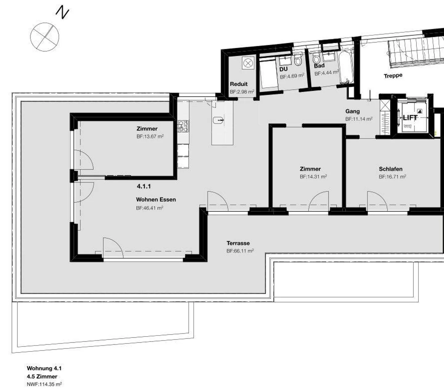 Beautiful 4.5-room penthouse apartment in Neuhausen! - Photo 12 of 12