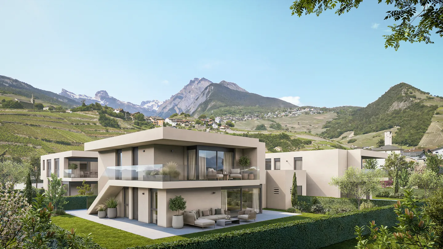 Villa contemporaine à Conthey - Photo 1 sur 9