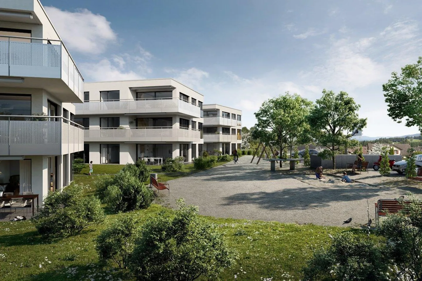 Appartamento di 4,5 locali nel verde con vista sul lago - Foto 1 di 3