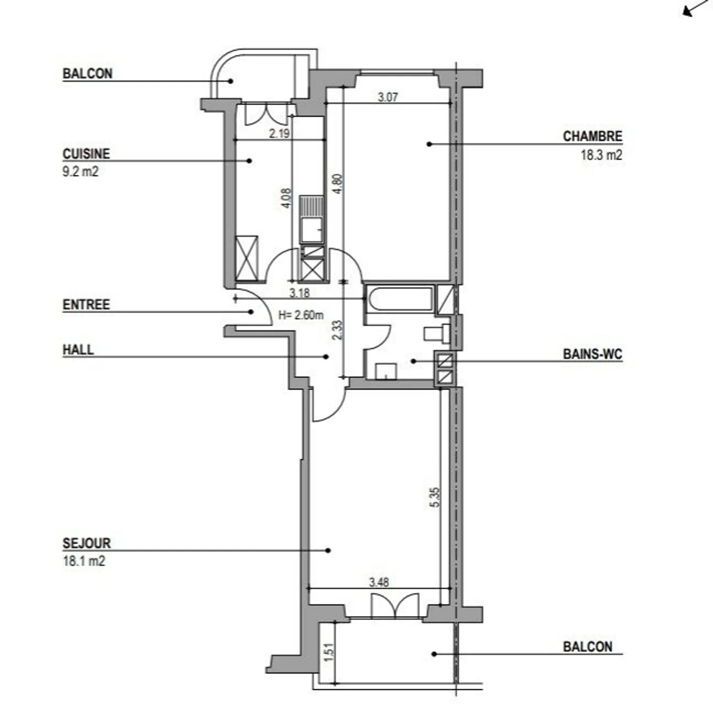 Appartamento 3 locali - Foto 2 di 2