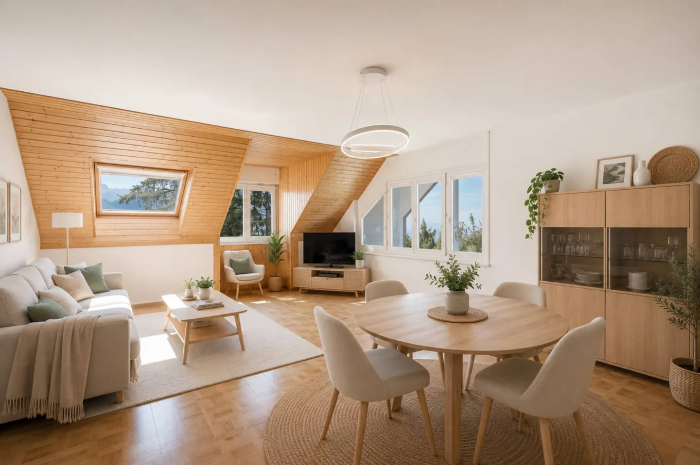 Appartamento con 3,5 stanze all'ultimo piano con vista sul lago - Foto 3 di 6