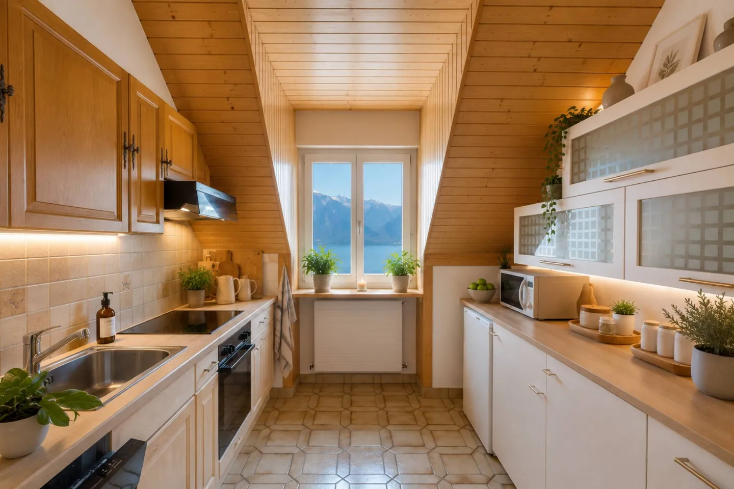 Appartamento con 3,5 stanze all'ultimo piano con vista sul lago - Foto 4 di 6