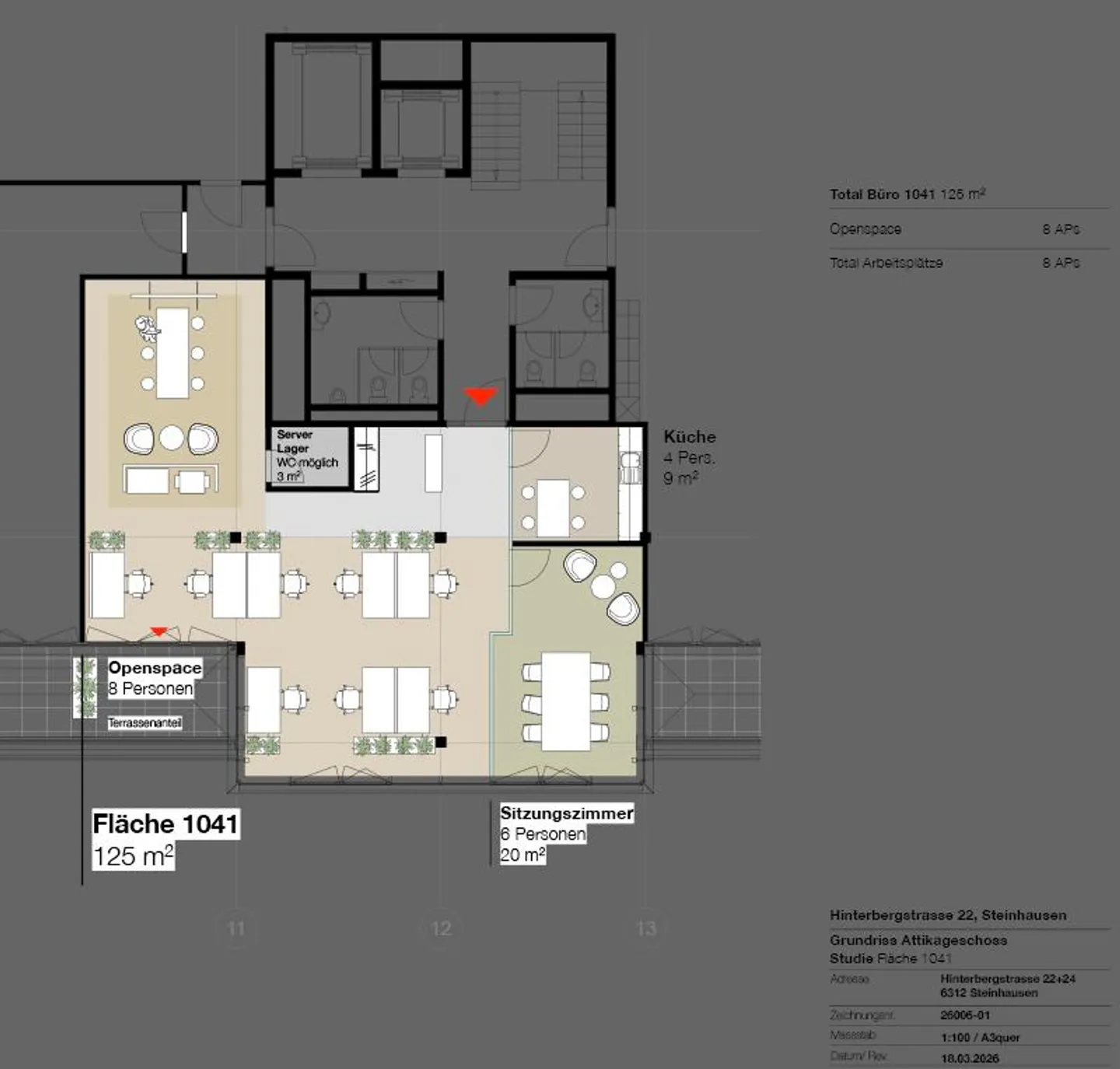 Stilvolles Büro mit Bergblick - Foto 7 von 7