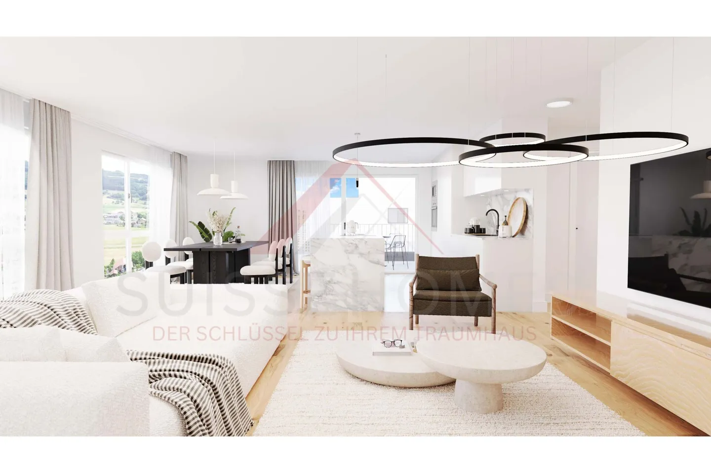 High-Quality Living with Style & Space - 5½-Room Condominium «RESIDENCE CENTRO» (2nd Floor) South - Photo 2 of 16