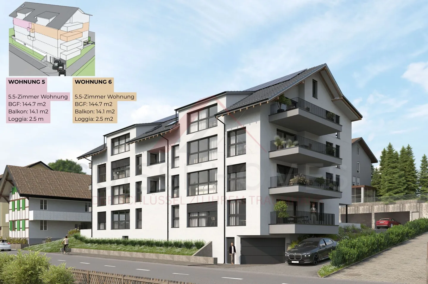 High-Quality Living with Style & Space - 5½-Room Condominium «RESIDENCE CENTRO» (2nd Floor) South - Photo 12 of 16