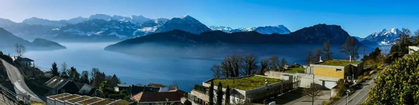 Newly renovated 4.5 room terrace apartment with dream view of lake and mountains - Photo 4 of 4