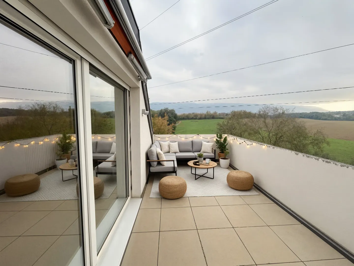3-Zimmer-Penthouse von 91m2 PPE in ruhiger Lage mit freiem Blick - Foto 7 von 7