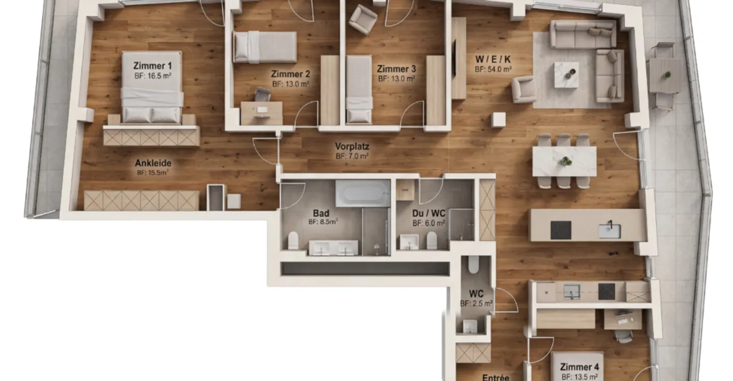 Seltene Gelegenheit im beliebten "Three Point" Projekt - Luxus über den Dächern (33. Etage) - Foto 10 di 12
