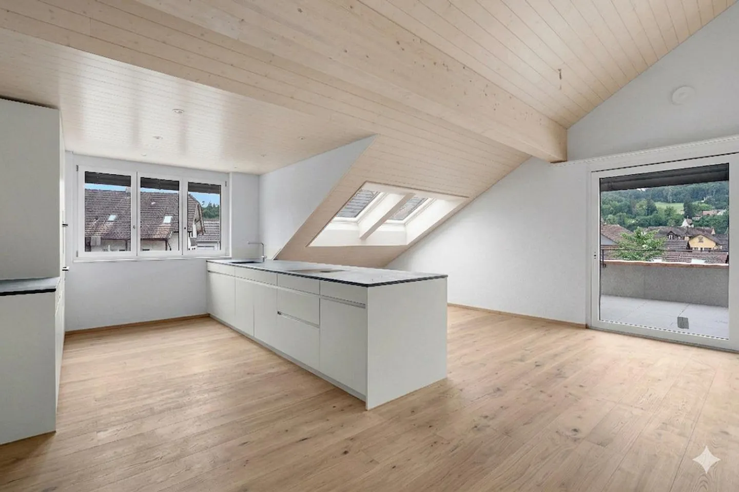 Prima occupazione: appartamento attico esclusivo con enorme balcone e camino - Foto 3 di 28