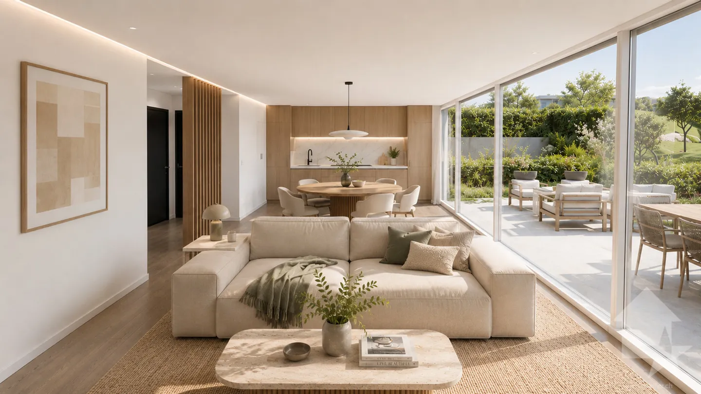 Magnifico progetto di un appartamento al piano giardino di 3,5 locali - Foto 2 di 5