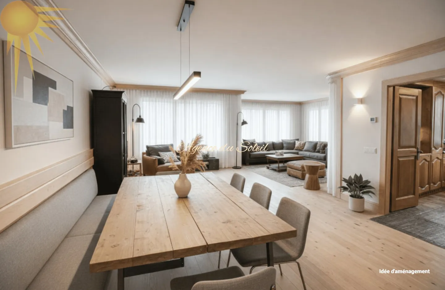 Geräumige außergewöhnliche 5,5-Zimmer-Wohnung im Herzen von Crans! - Foto 7 von 46