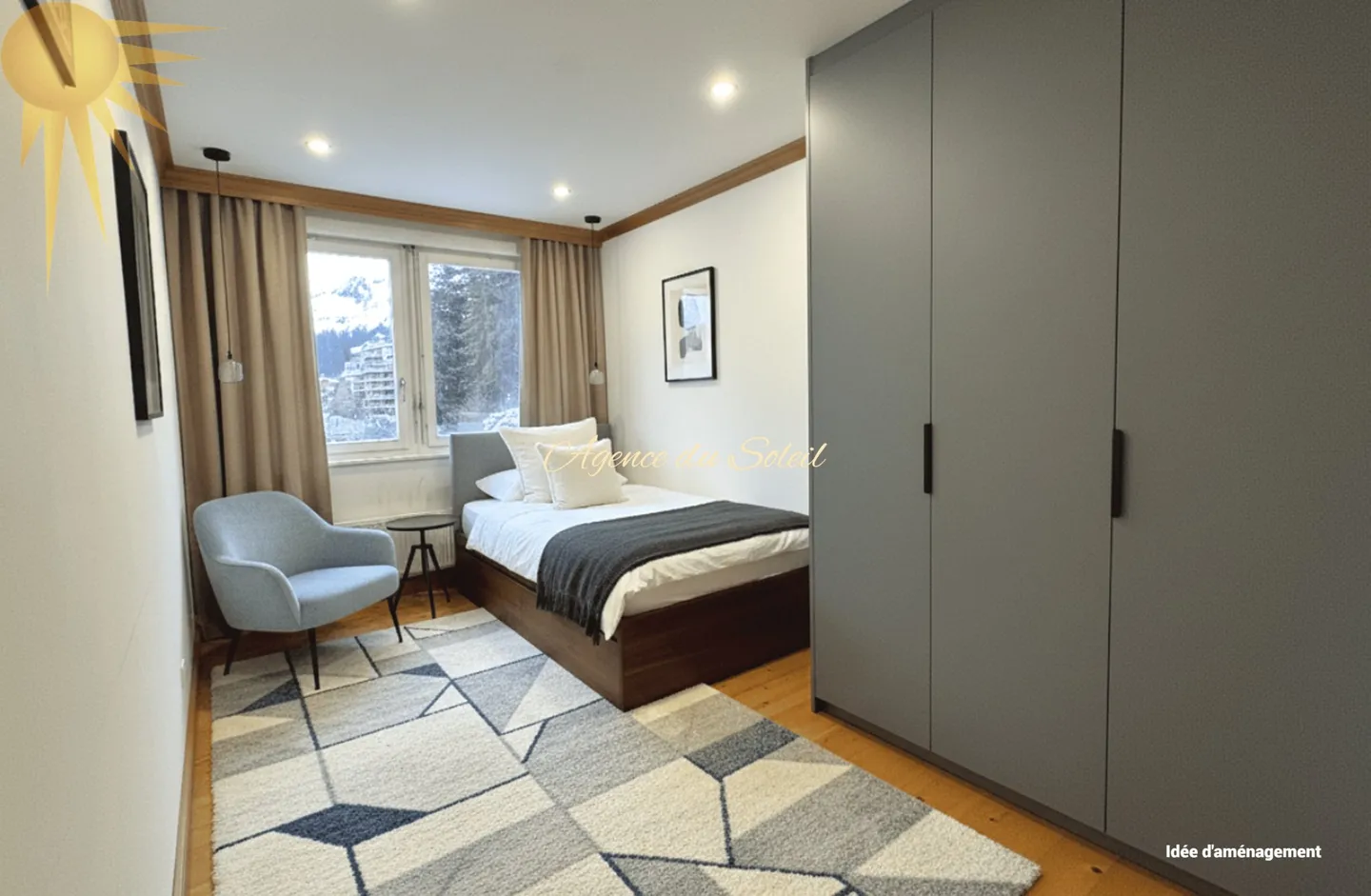 Geräumige außergewöhnliche 5,5-Zimmer-Wohnung im Herzen von Crans! - Foto 41 von 46