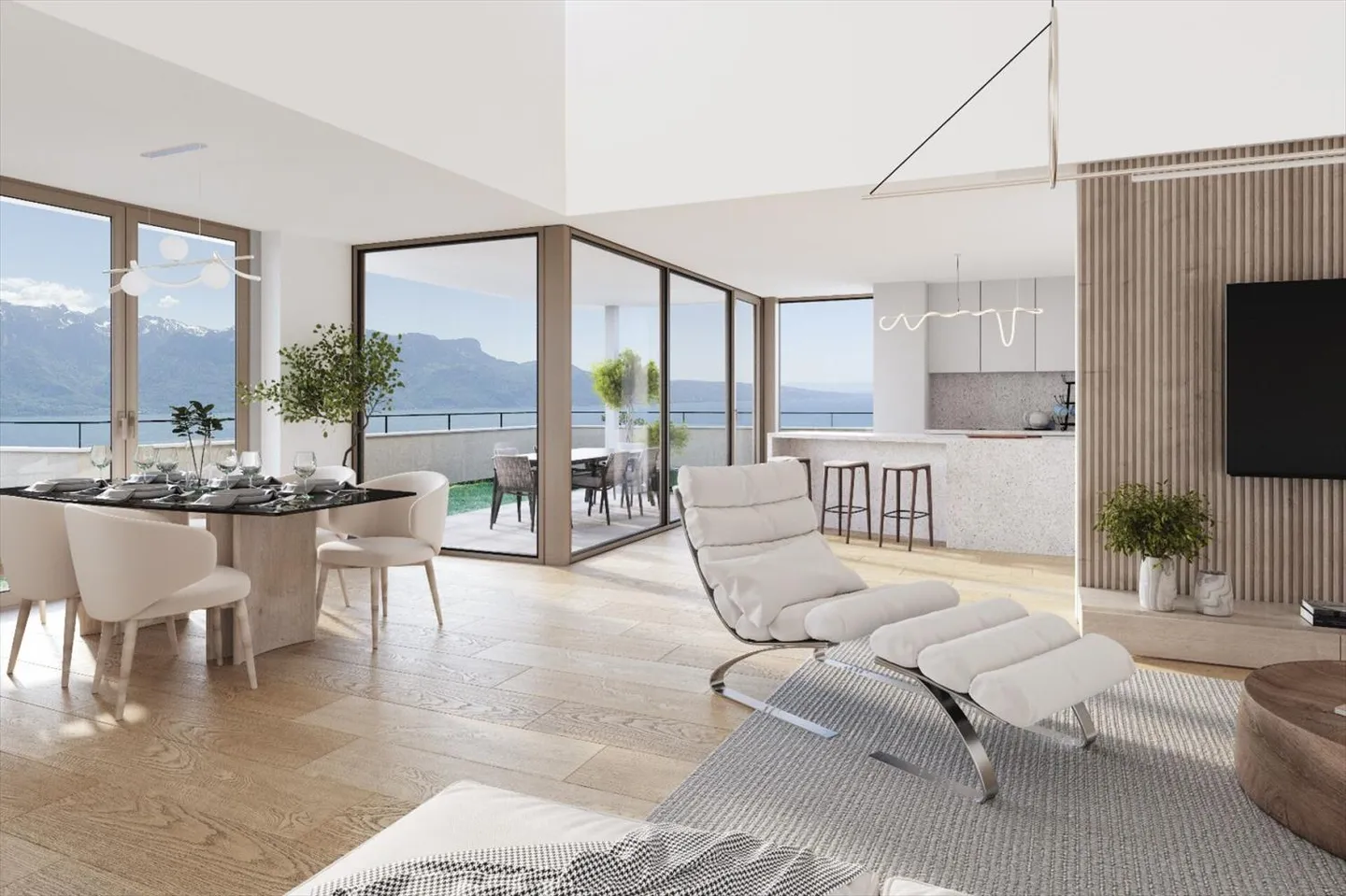 Magnificent Row Villa with Breathtaking View of Lake Geneva - Photo 1 of 5