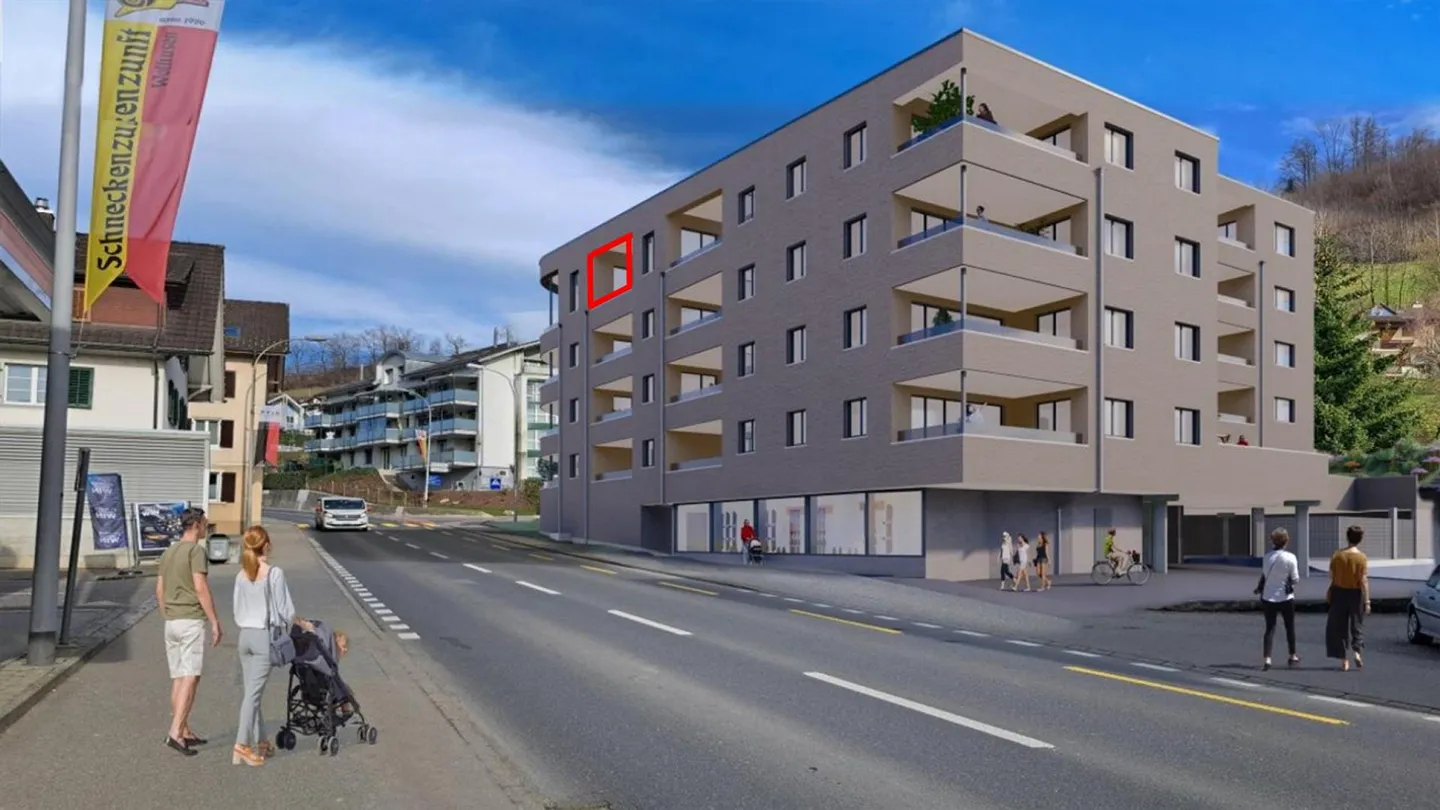 Prima occupazione nuovo appartamento di 2,5 stanze nel MFH Burghof, Wolhusen - Foto 1 di 3