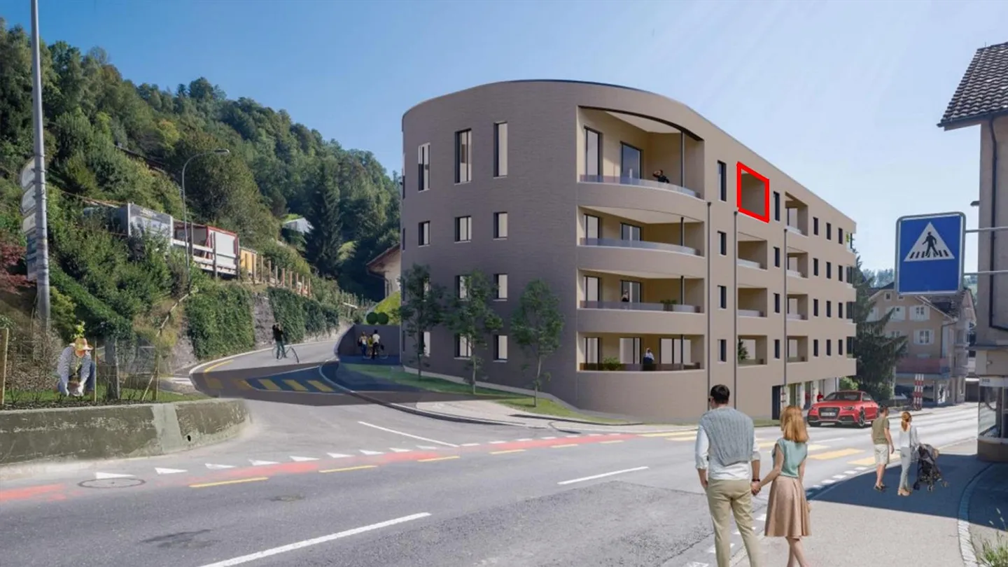 Prima occupazione nuovo appartamento di 2,5 stanze nel MFH Burghof, Wolhusen - Foto 2 di 3