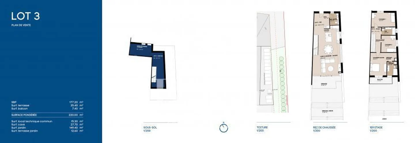 Le Alvéoles - 3 Ville di Alto Standard in Posizione Pendente - Foto 9 di 13