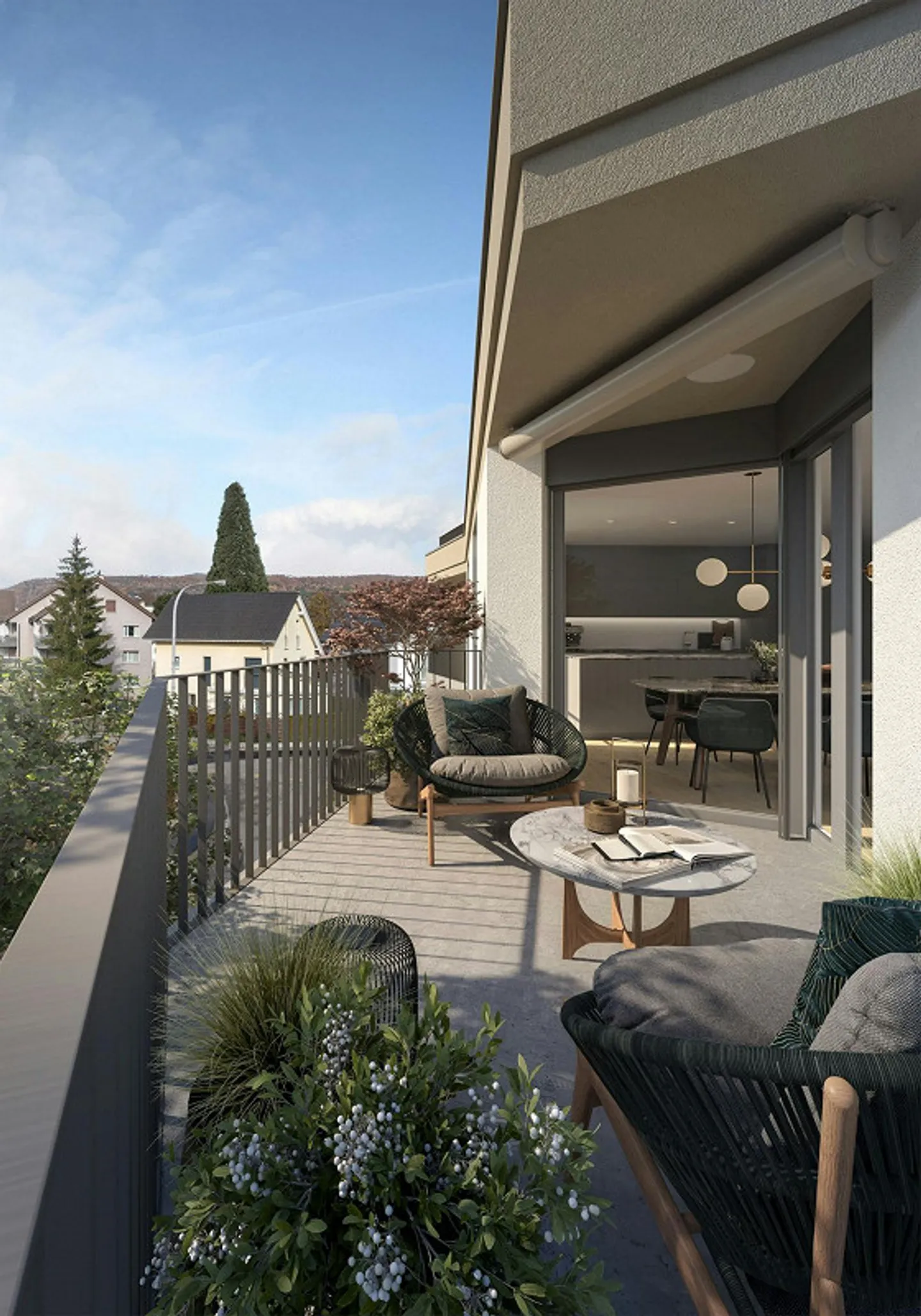 Deux nouveaux appartements de jardin de 4,5 pièces - calme, moderne, proche de la ville - Photo 5 sur 13