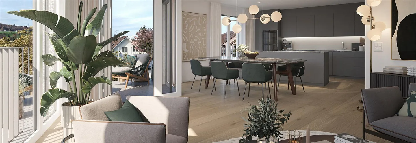 Deux nouveaux appartements de jardin de 4,5 pièces - calme, moderne, proche de la ville - Photo 12 sur 13