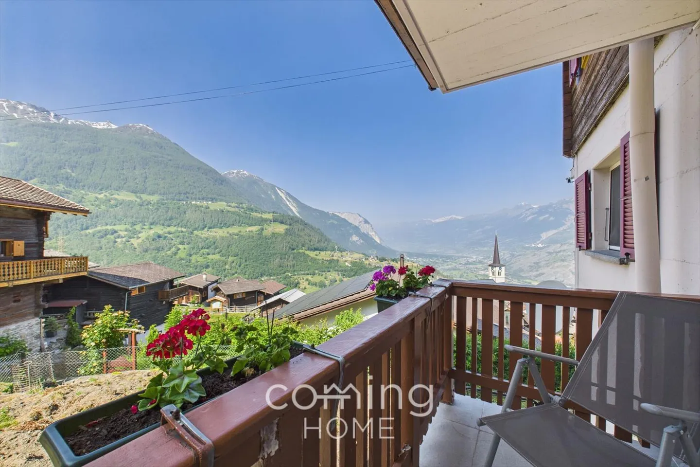 Living above the Rhone Valley: Renovated 3.5-room apartment in Ergisch with panoramic view - Photo 8 of 9