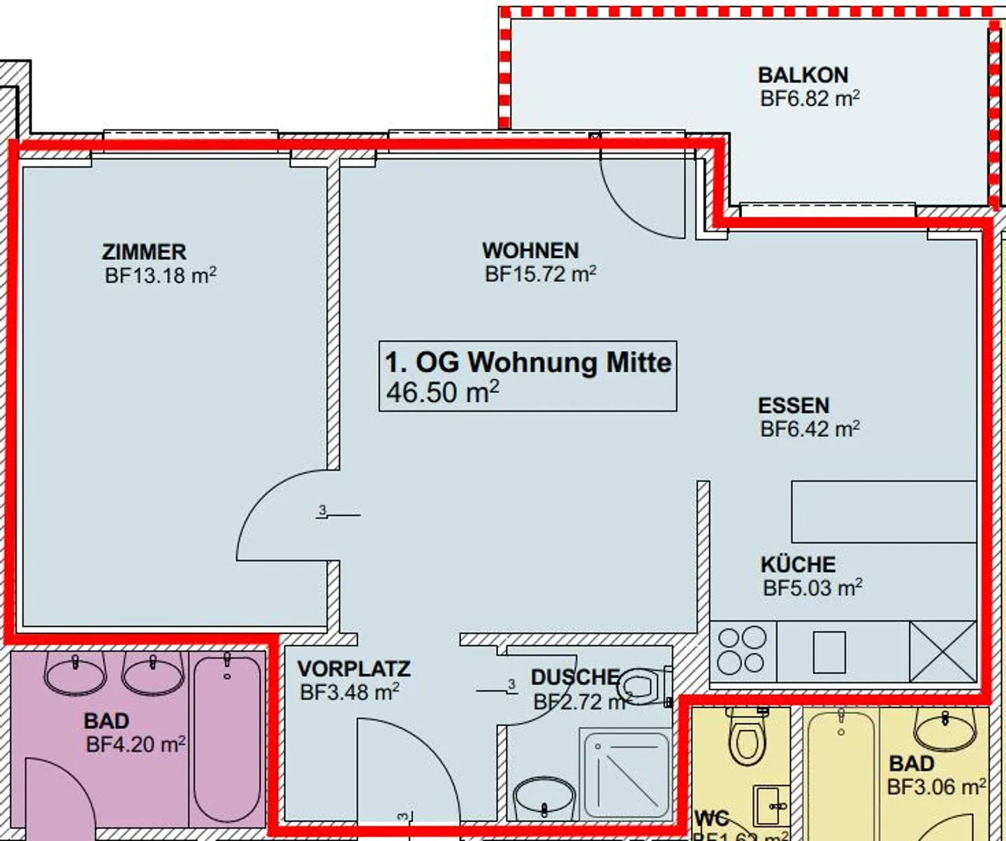 2.5 Room Apartment, 1st Floor - Photo 7 of 7
