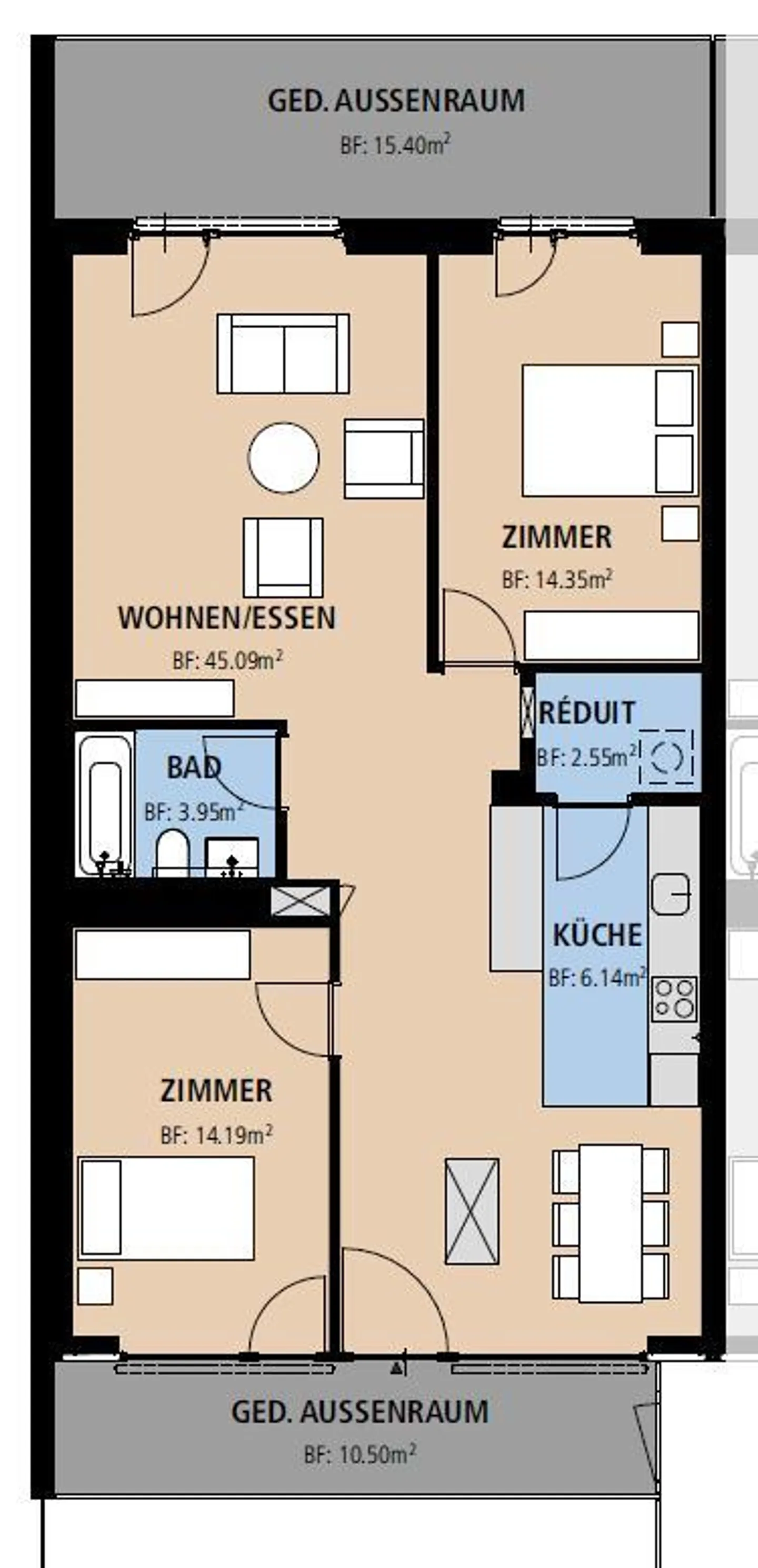 3.5 Room Apartment in Spreitenbach - Photo 8 of 8