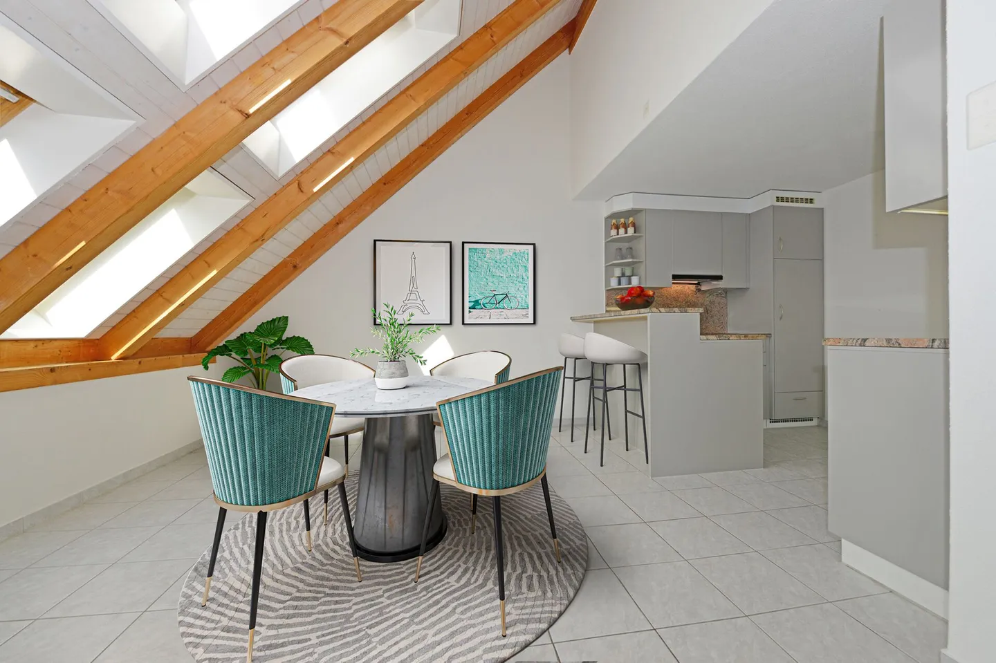 Attractive 2.5 attic apartment with fantastic views of the mountains - Photo 7 of 24