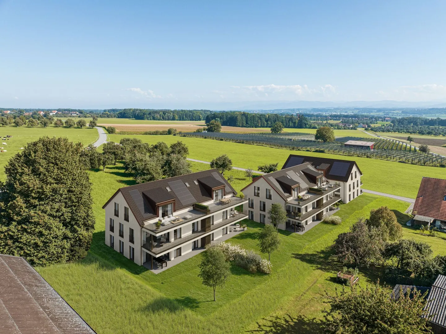 Nuovo edificio Alpenblick a Happerswil (Comune di Birwinken TG) - Appartamento giardino 3.5 stanze - Foto 2 di 3
