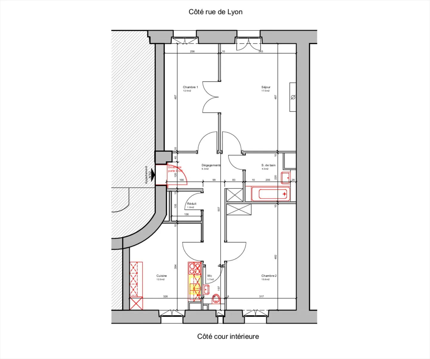 Appartamento 3 camere splendidamente ristrutturato in Rue de Lyon - Foto 6 di 6