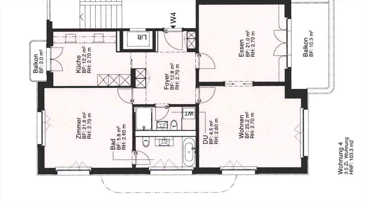 Schöne 3.5-Zimmerwohnung mit Sicht auf den Zürichsee - Foto 9 von 9