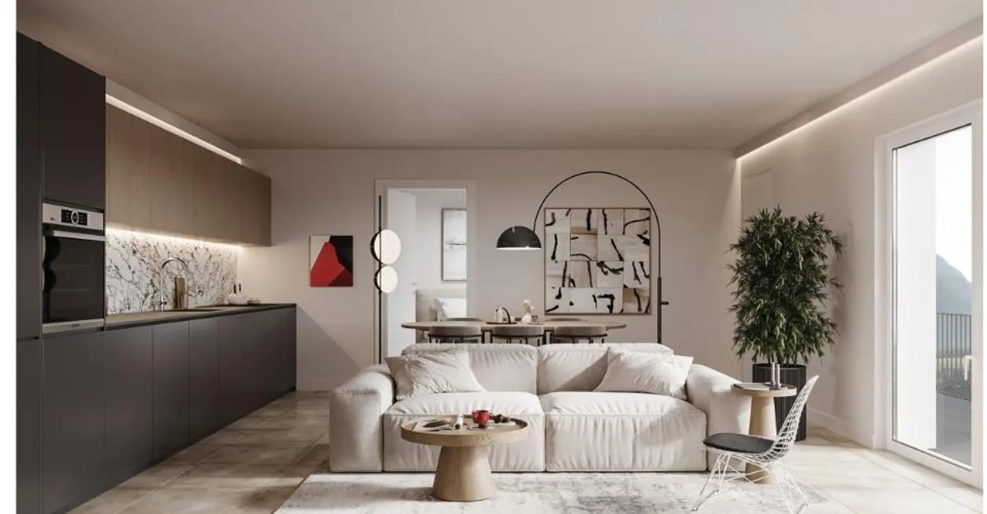 Nuovo complesso residenziale Sassa a Gnosca - Grand 5,5 pièces avec jardin - Foto 1 di 5