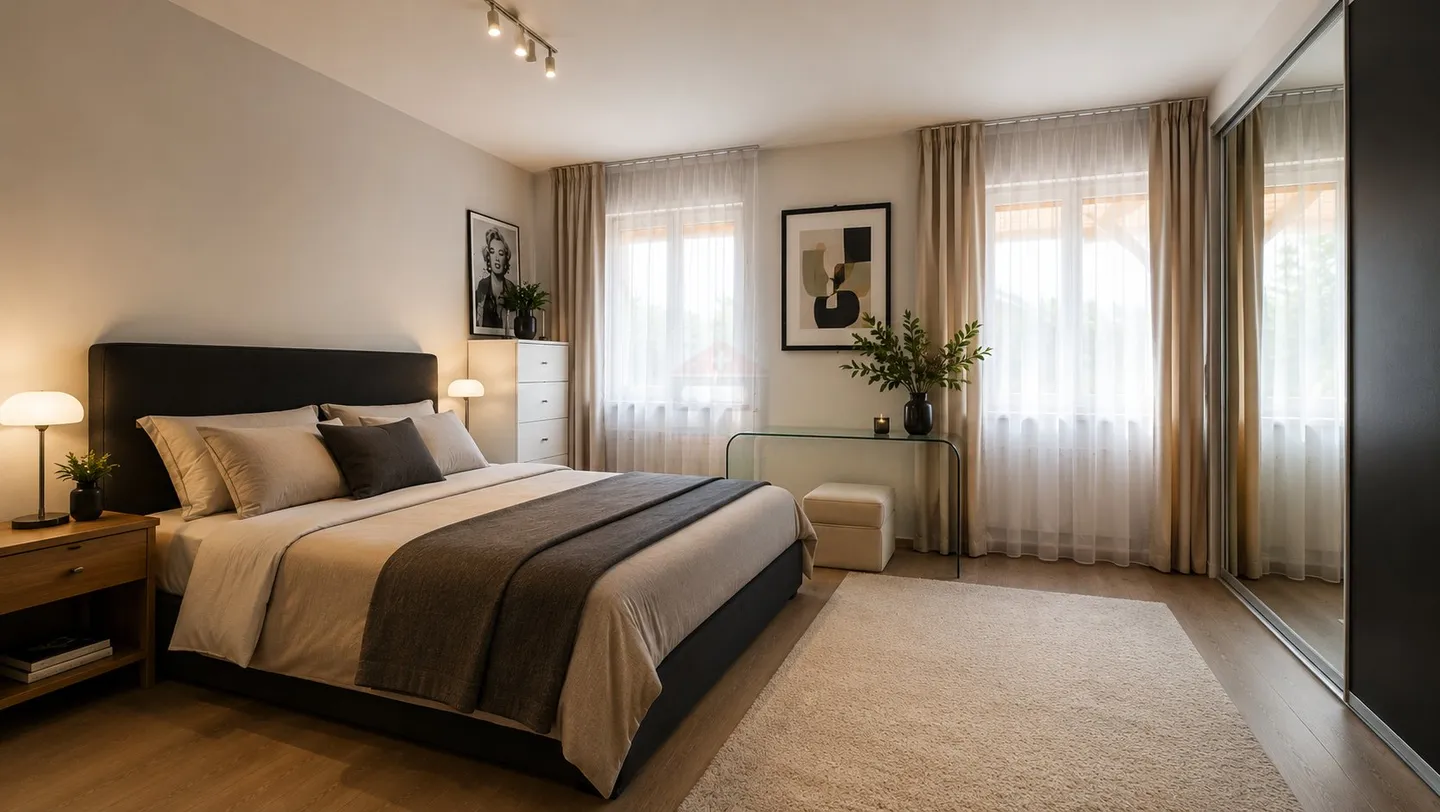 Elegantes Zwillingshaus mit Giebel im Herzen einer privilegierten Wohngegend - Foto 7 von 11