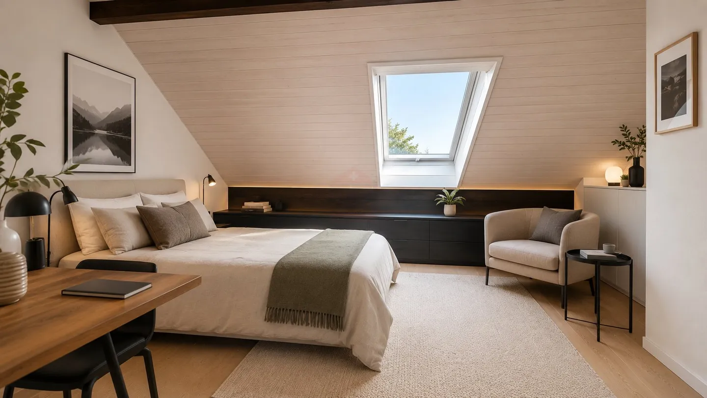 Elegantes Zwillingshaus mit Giebel im Herzen einer privilegierten Wohngegend - Foto 10 von 11