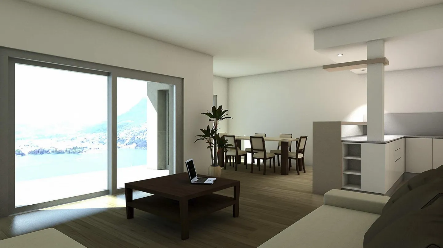 Appartamento di lusso 4.5 camere con vista lago a Paradiso - Foto 3 di 14