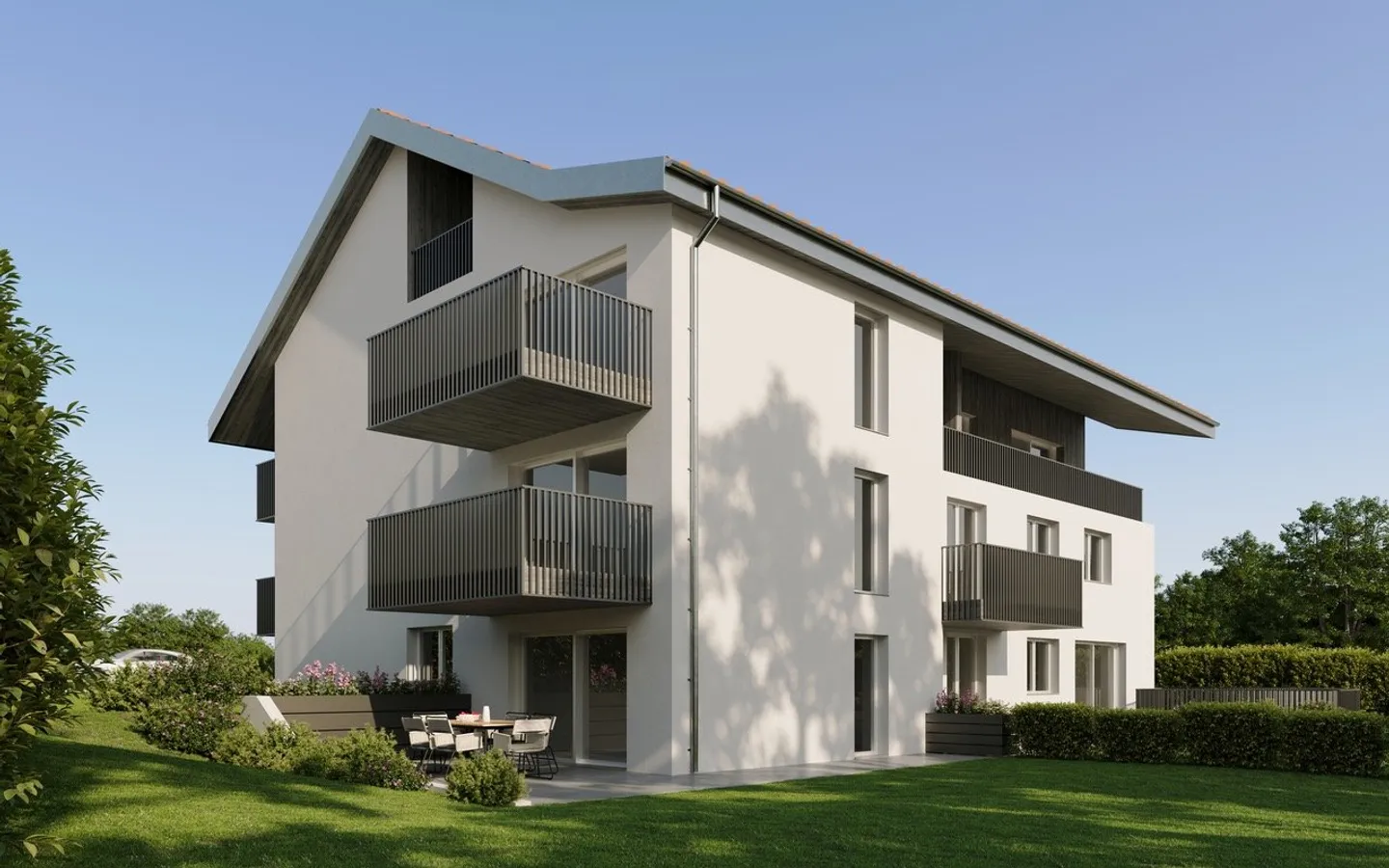 À vendre - Magnifique appartement neuf de 3,5 pièces à Chavannes-les-Forts (FR) - Photo 1 sur 7