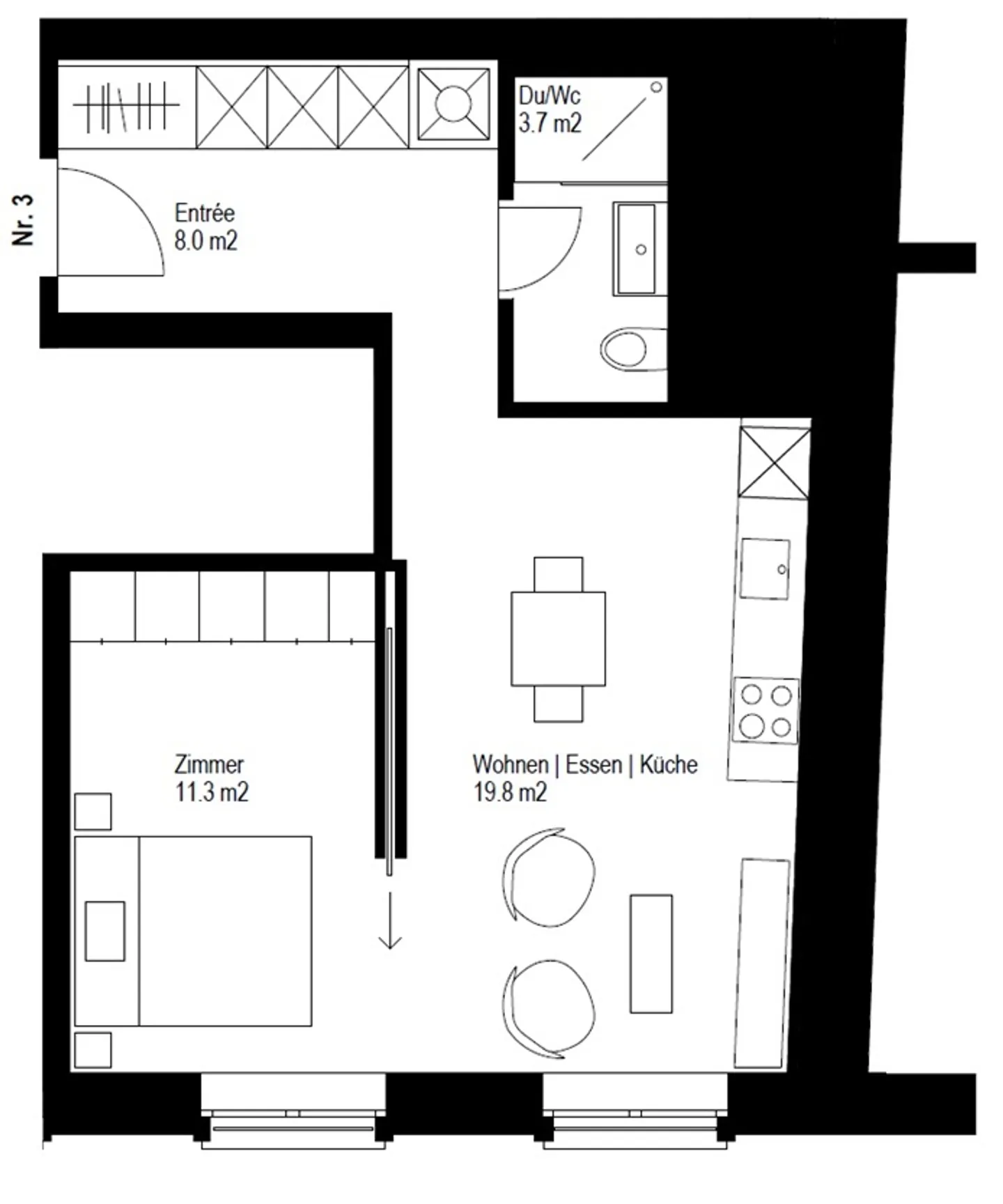 Appartamento in città attraente - Foto 5 di 5
