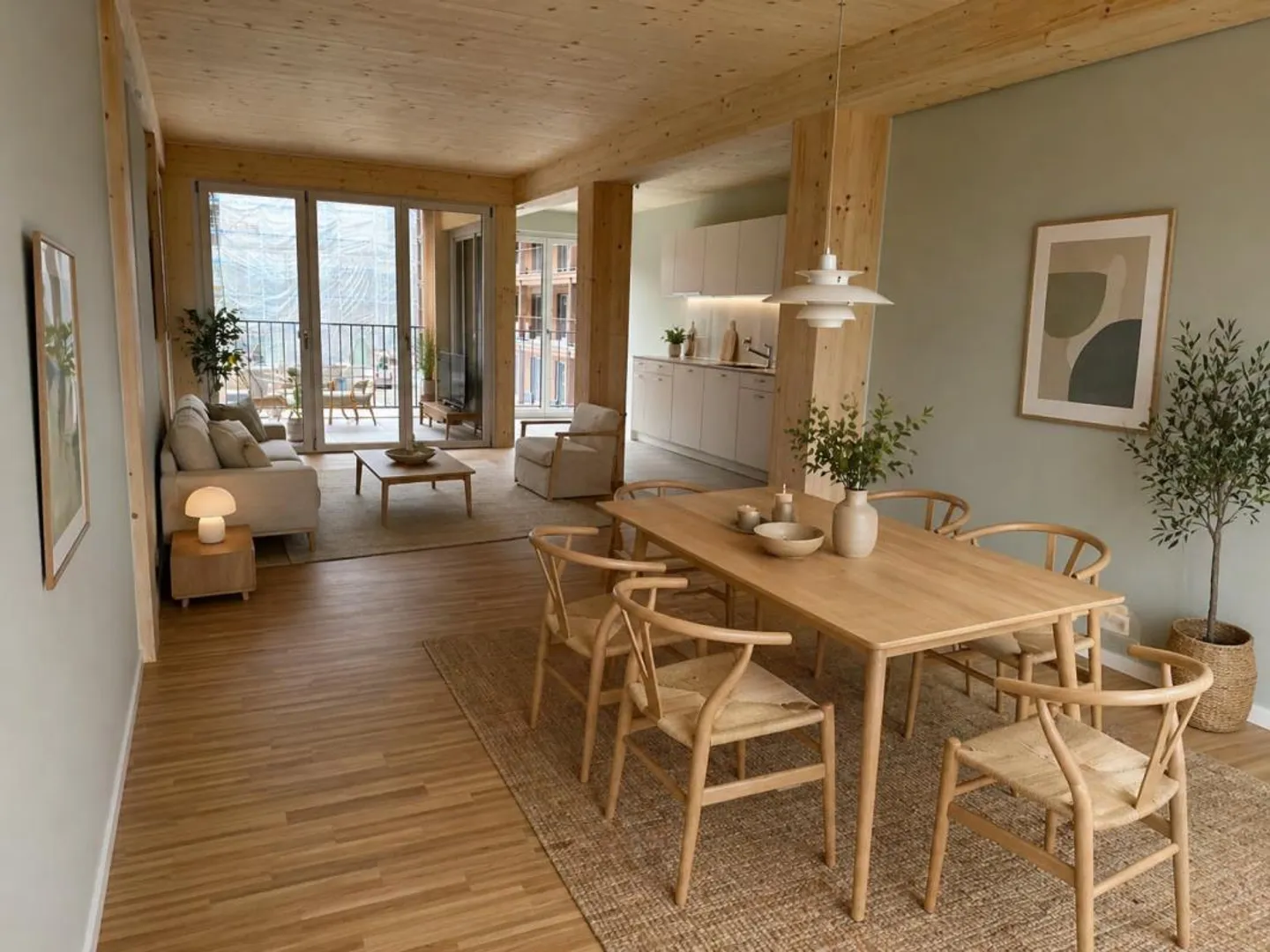 Beautiful 5.5-room apartment with a view of greenery - Photo 1 of 6