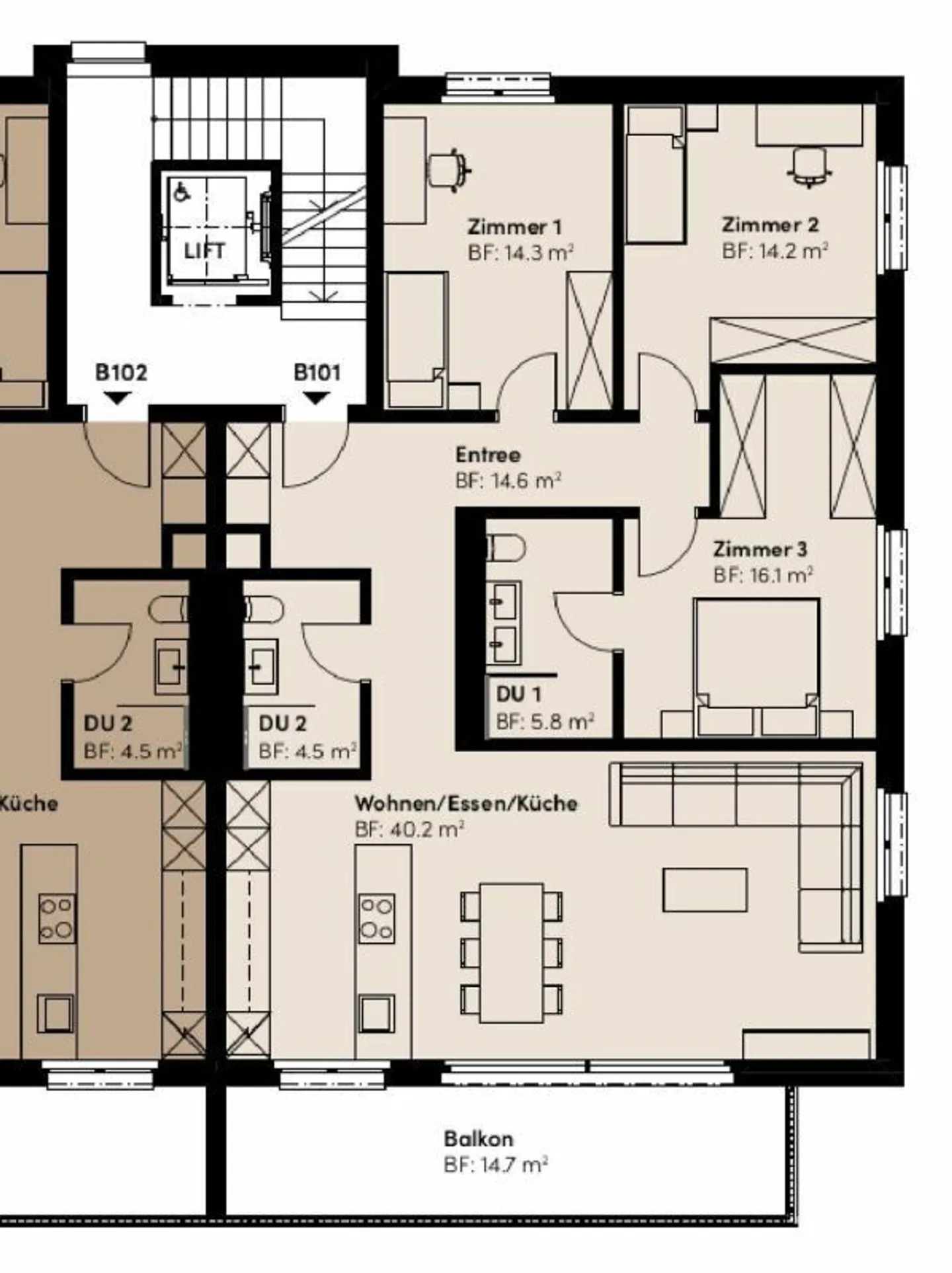 «Ruhe, Sonne und Weitblick komfortables Neubauwohnen «i de Breiti»» - Foto 5 von 6