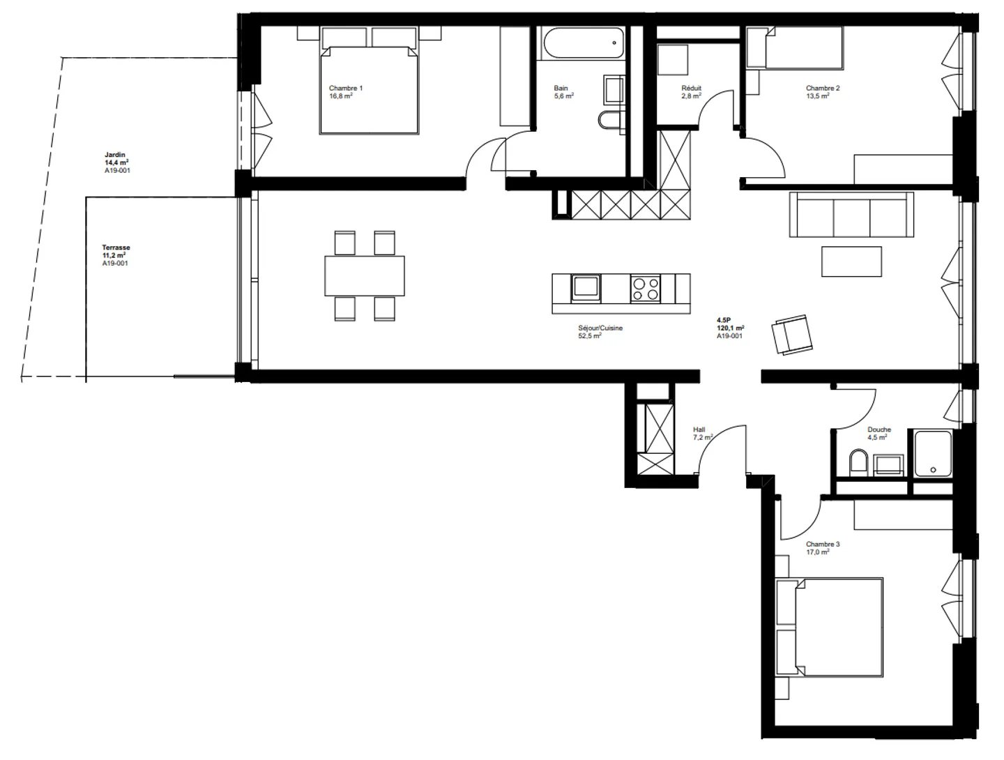 4,5 neue Zimmer mit Garten - A19-001 - Foto 11 von 11