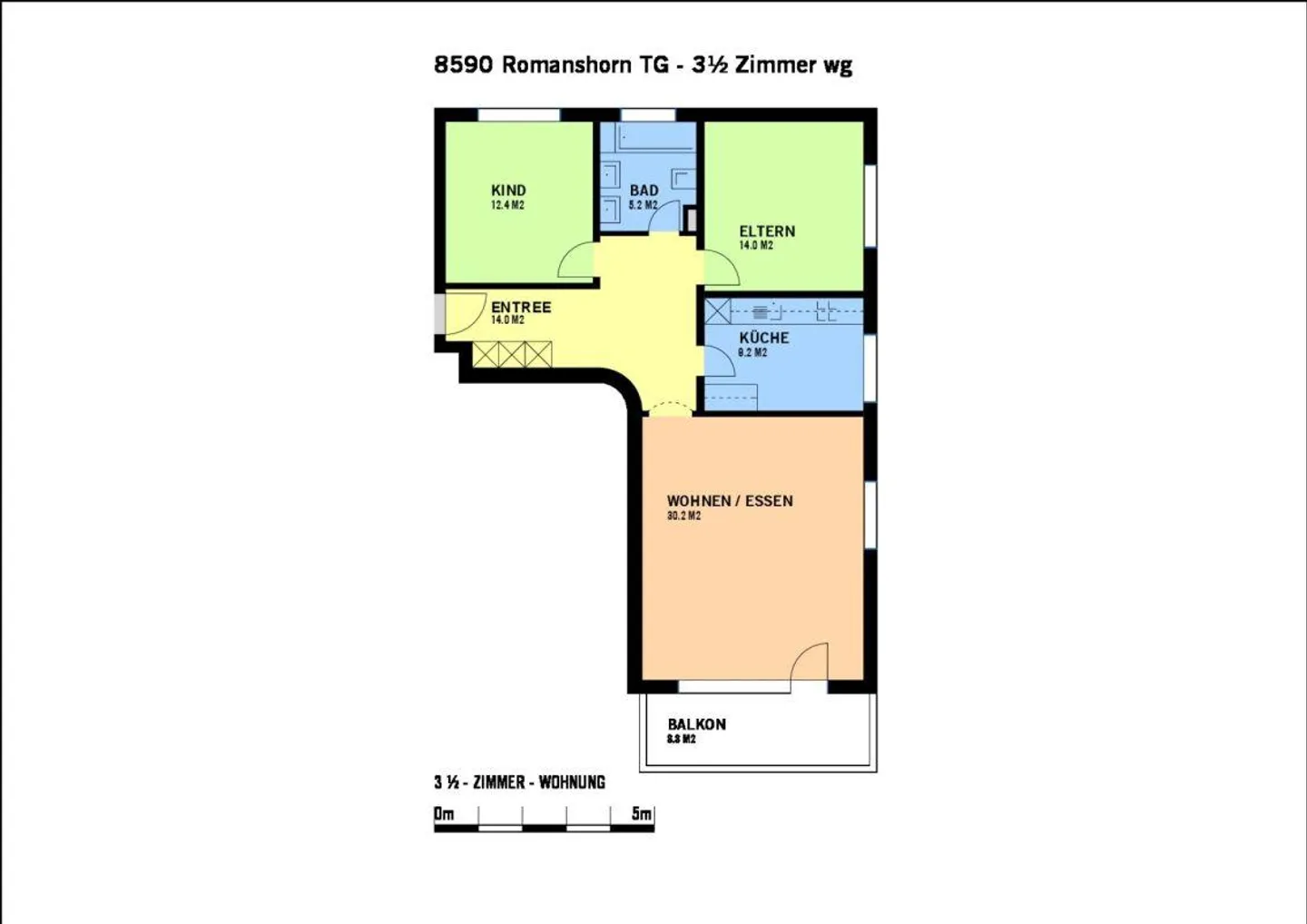 Appartement 3 1/2 pièces fraîchement rénové, spacieux et lumineux - Photo 9 sur 9