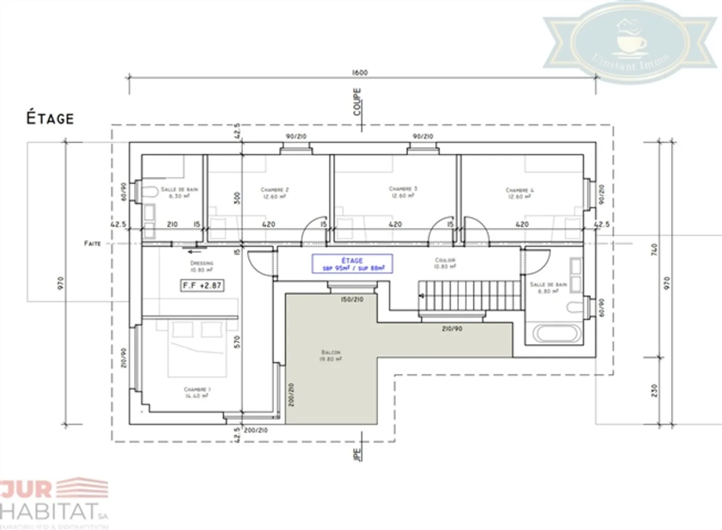 Offerta eccellente per 3 ville indipendenti a Réclère. - Foto 10 di 13
