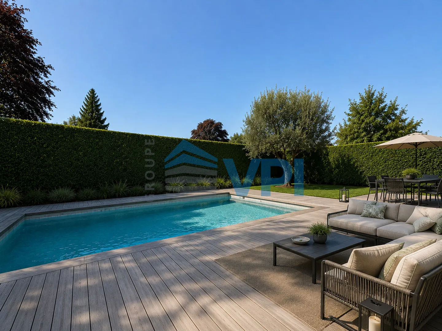 Villa contemporaine à Veyrier - Photo 1 sur 2