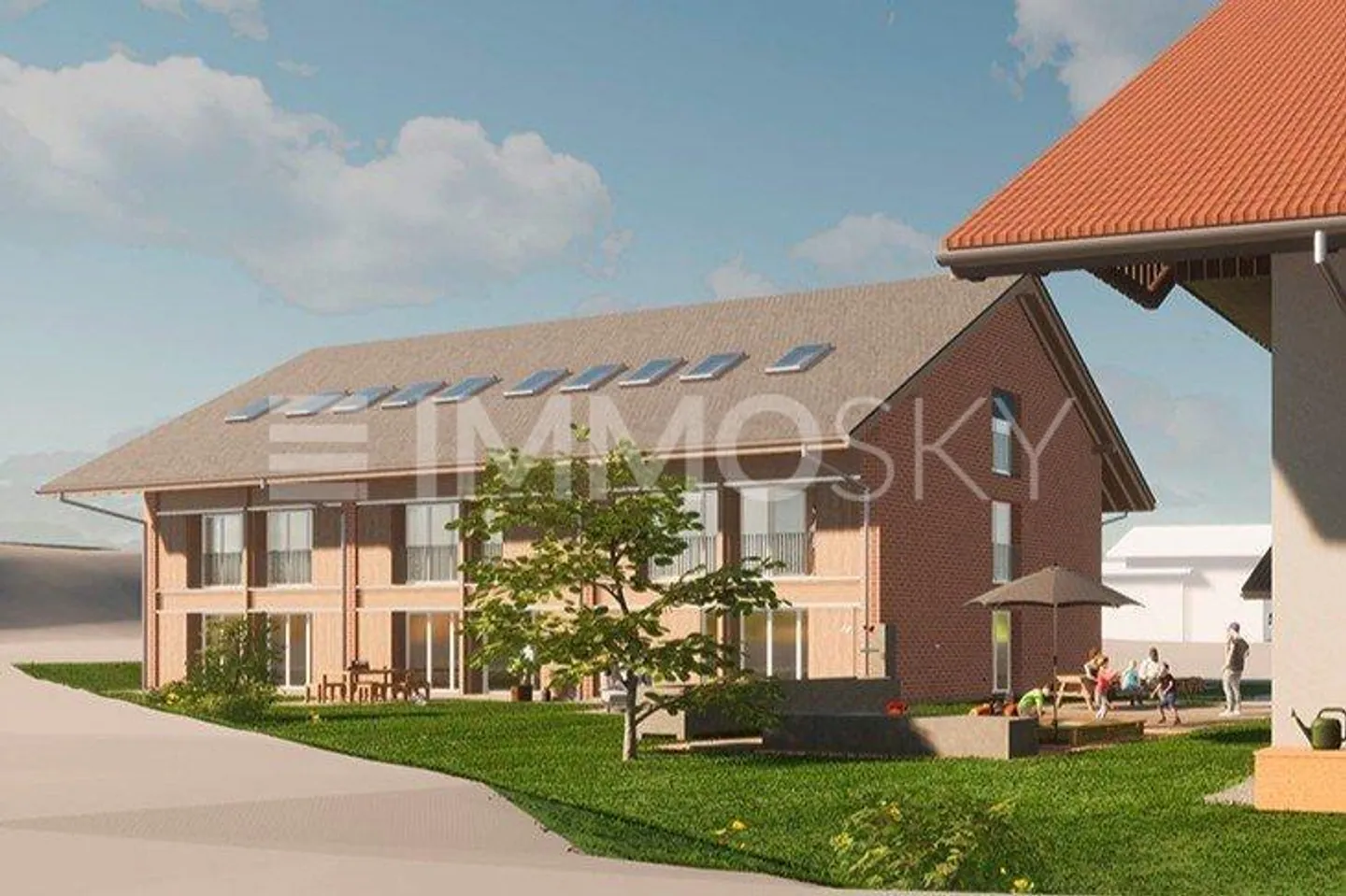 Moderner Doppelhaushälfte mit Garten - Foto 1 von 2