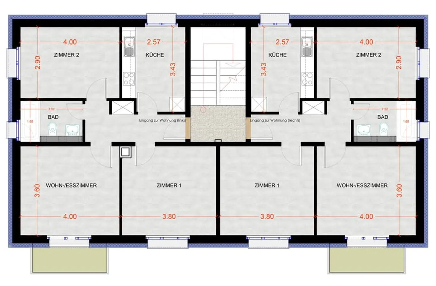 Modernes Apartment mit Balkon - Foto 9 von 9