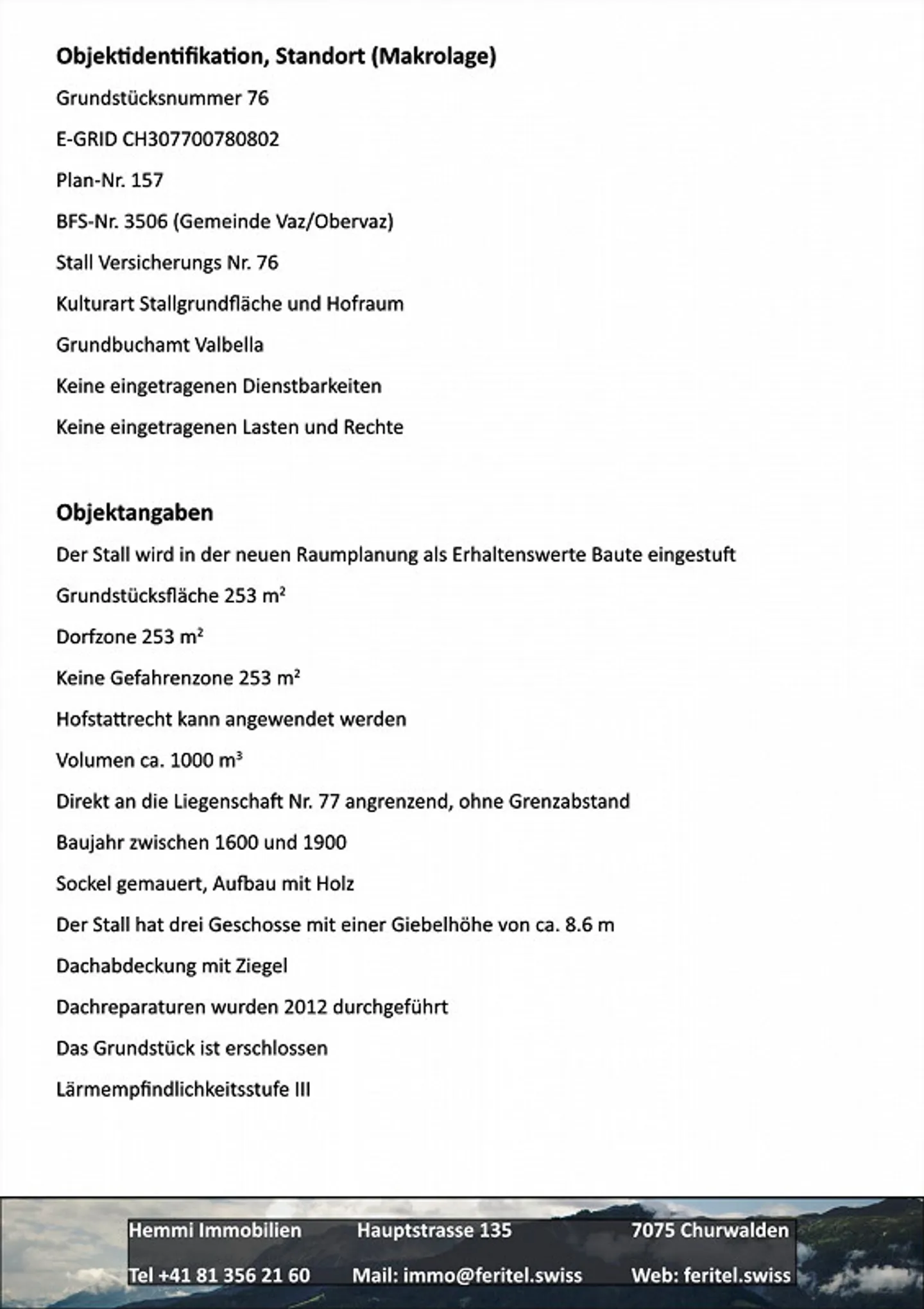 Grange-étable à Muldain, Vaz/Obervaz - Photo 2 sur 16