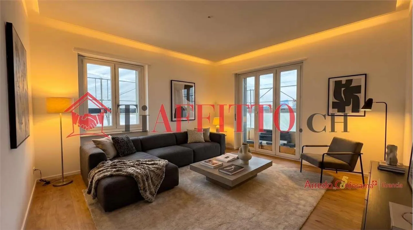 4.5 RÉNOVÉ À CHIASSO DERNIER ÉTAGE - Photo 1 sur 6