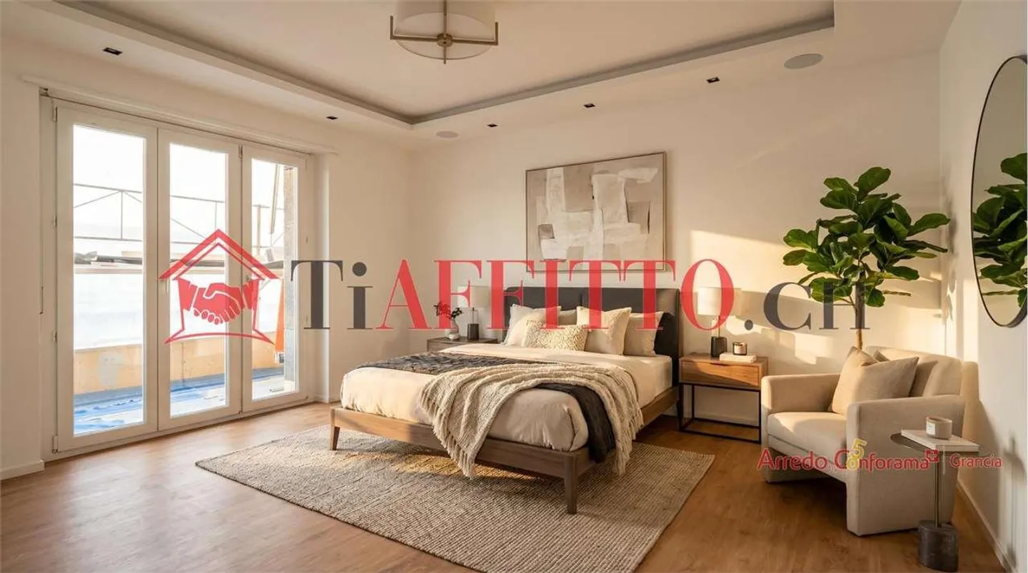 4.5 RÉNOVÉ À CHIASSO DERNIER ÉTAGE - Photo 5 sur 6