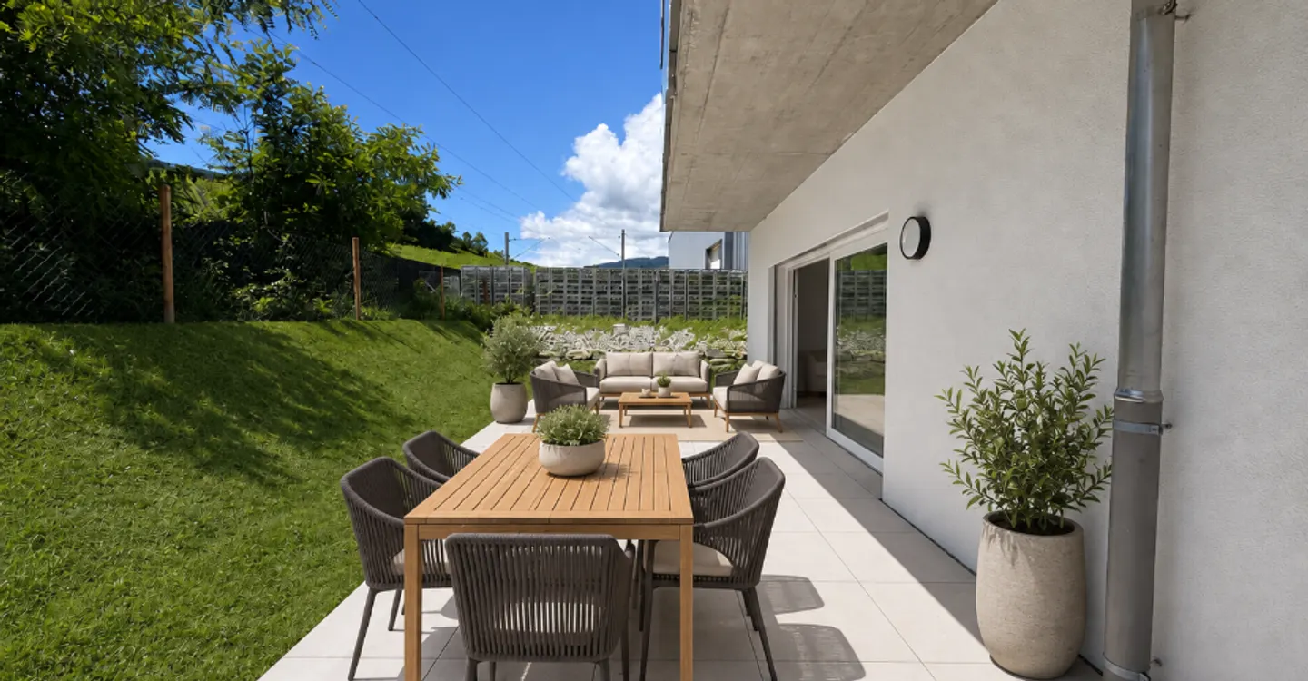 Appartement spacieux avec jardin - Photo 4 sur 13
