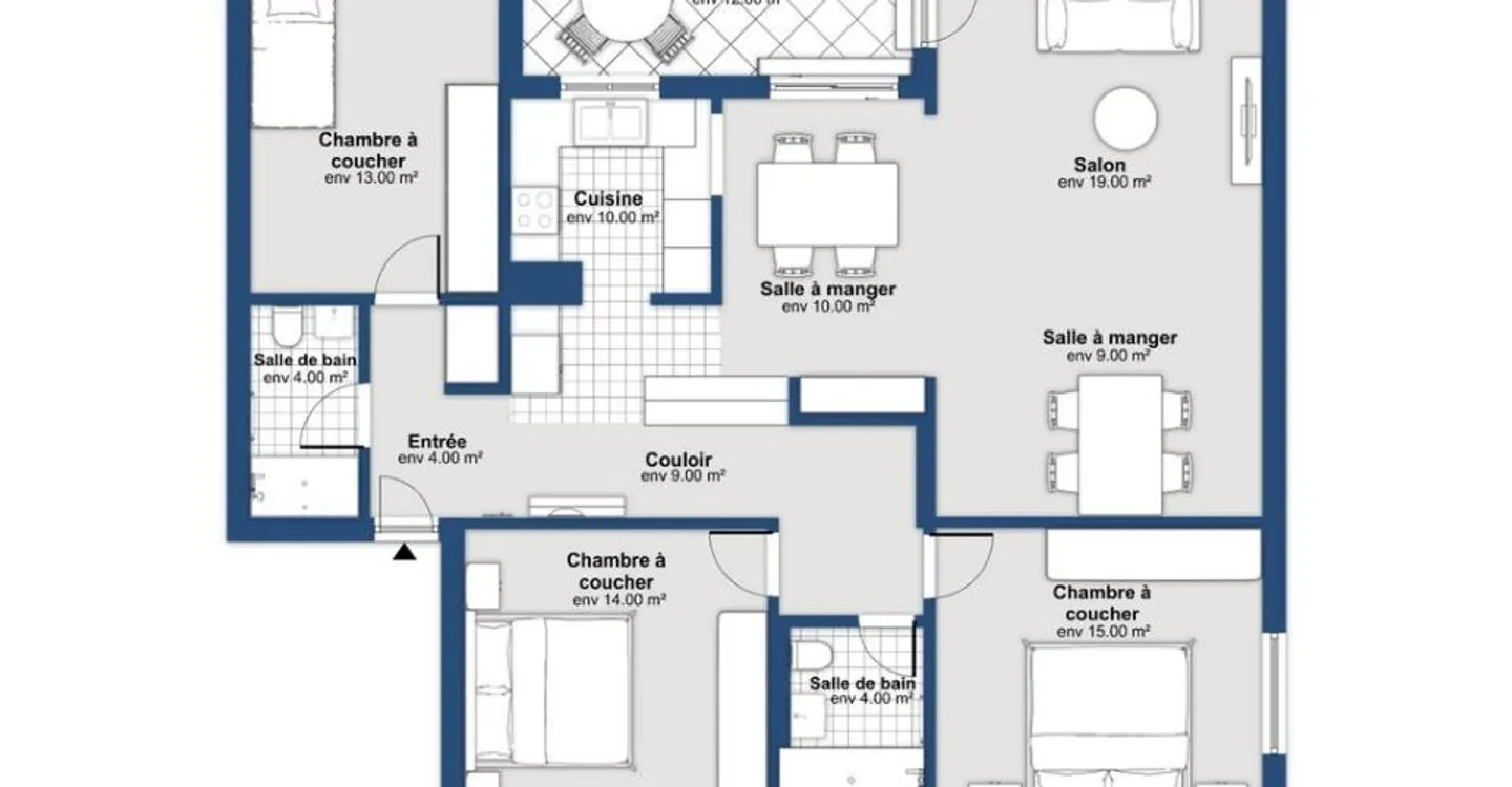 Appartamento di 4,5 locali con balcone e vista sul lago di Neuchâtel - Foto 9 di 9