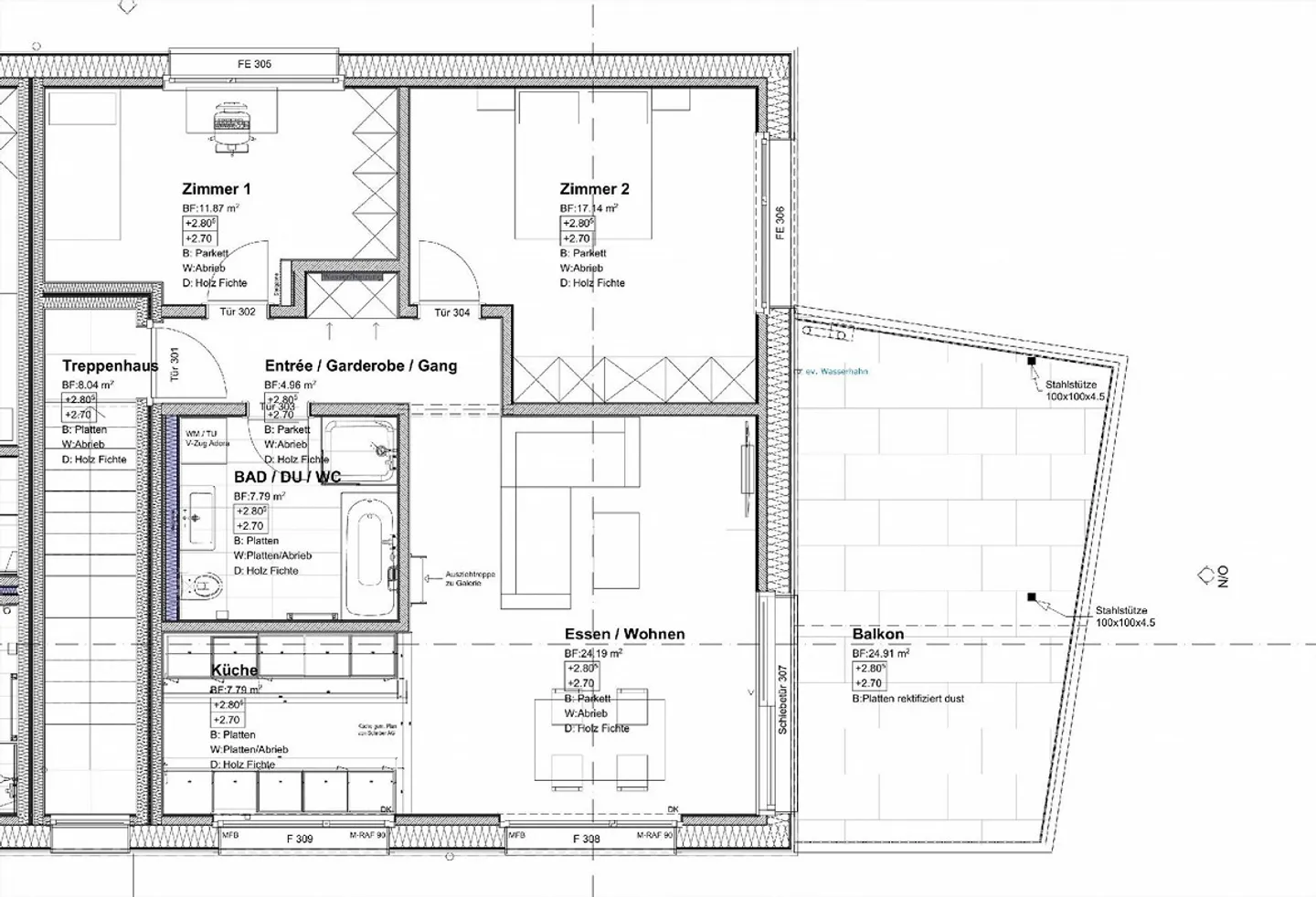 Appartamento 3.5 stanze in casa in legno climatico - Foto 12 di 12