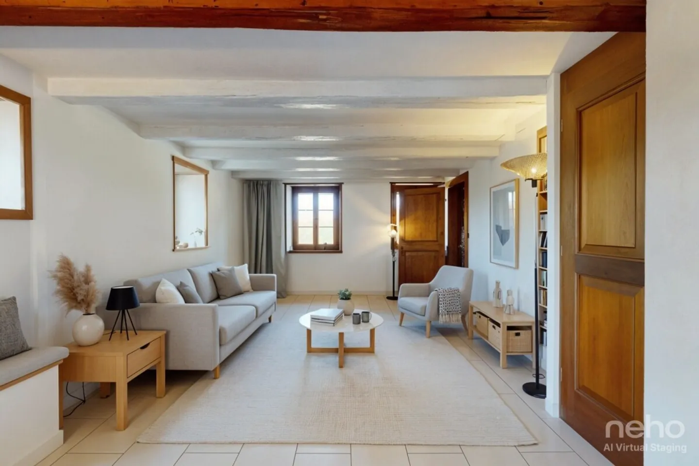 DUPLEX DE CHARME AVEC GRAND POTENTIEL D?AMÉNAGEMENT À SOTTENS - Foto 2 von 13